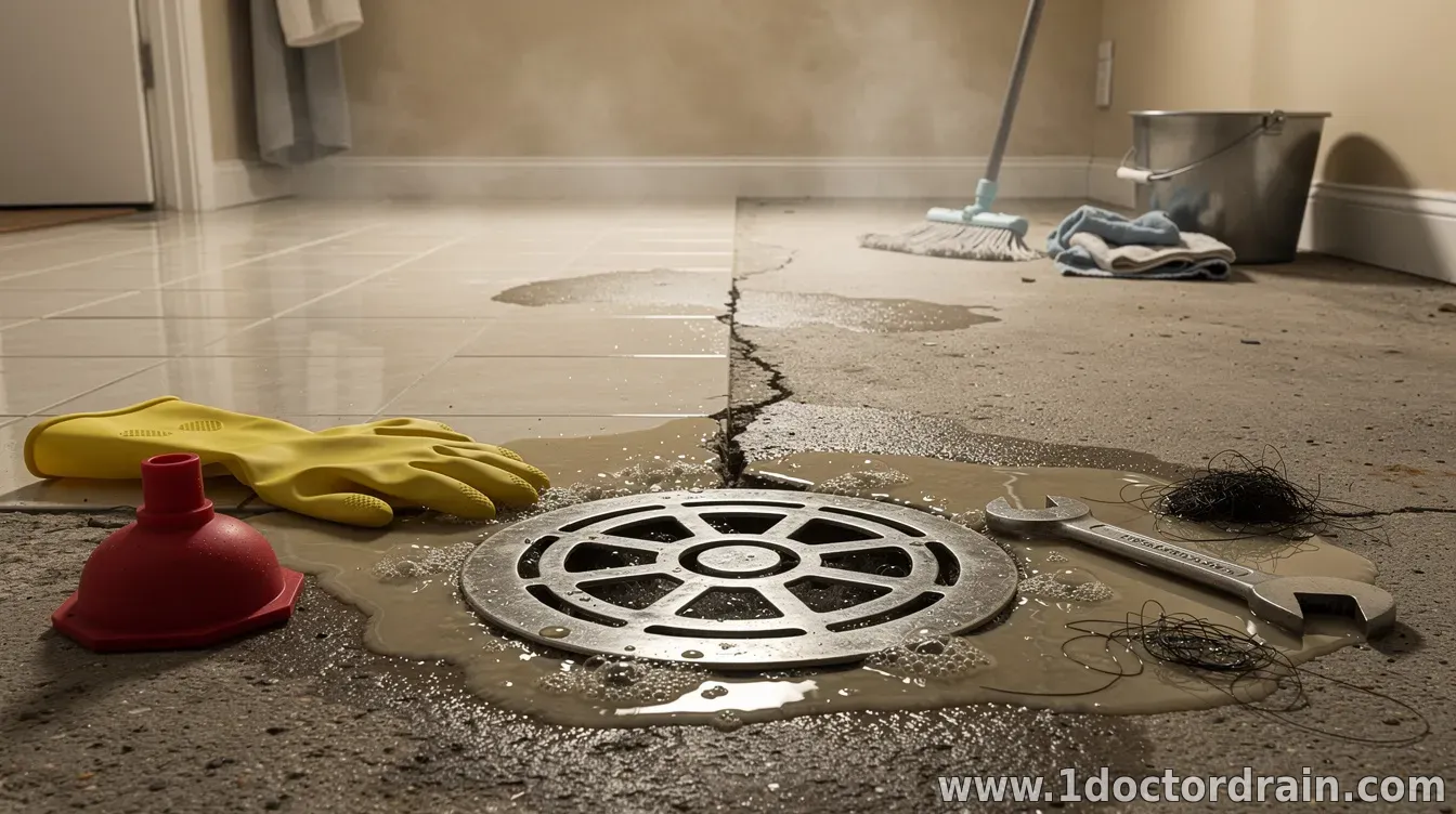 Dealing with a clogged drain or floor drain backup: quick fixes and tips