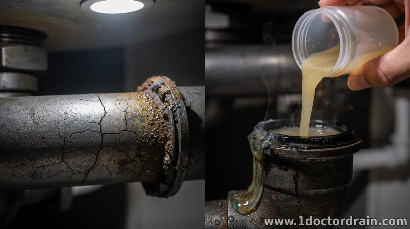 Why DIY Chemical Drain Cleaners Can Damage Older Pipes