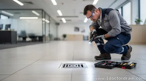 Why Office Buildings Need Scheduled Floor Drain Inspections