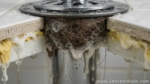 Shower Drain Clogs Explained: Hair, Soap Scum, Biofilm