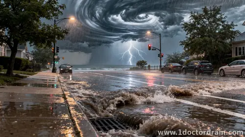 Summer Storms Swamp Chicago North Shore Streets